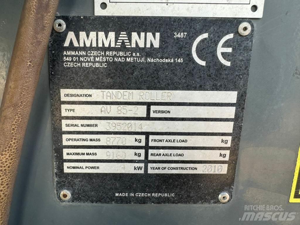 Ammann AV85-2 Vieno būgno volai