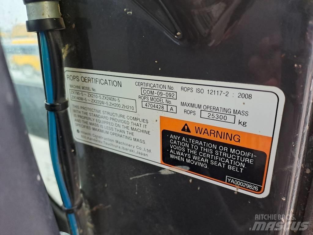 Hitachi ZX210LC-5B Vikšriniai ekskavatoriai