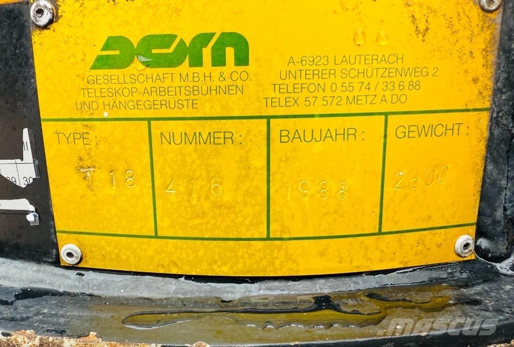  Dorn T18 Alkūniniai keltuvai
