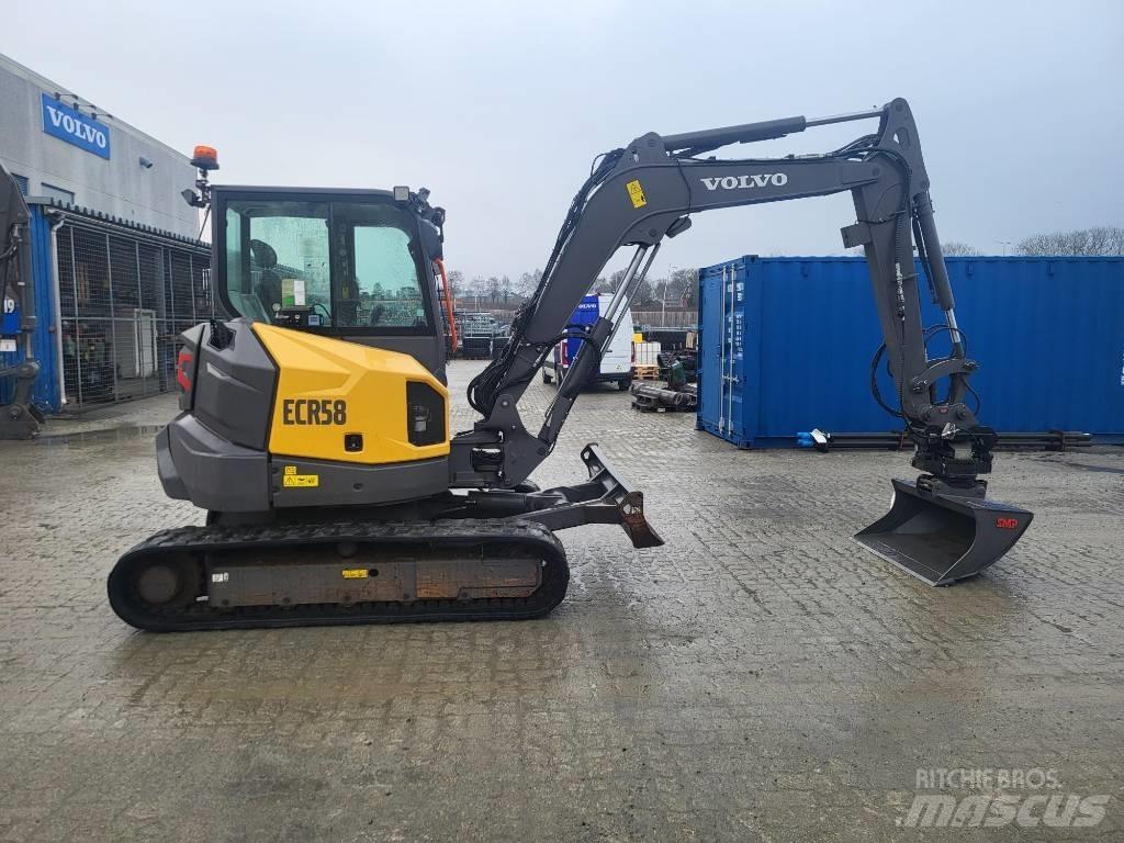 Volvo ECR58F Vidutinės galios ekskavatoriai 7-12 t