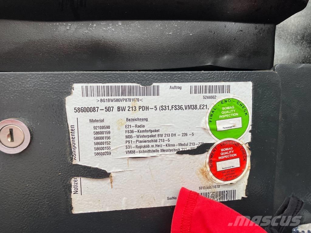 Bomag BW 213 PDH-5 Gruntiniai volai