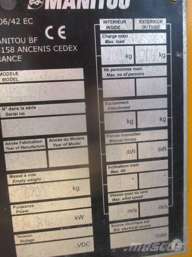 Manitou 150 AET JC Alkūniniai keltuvai