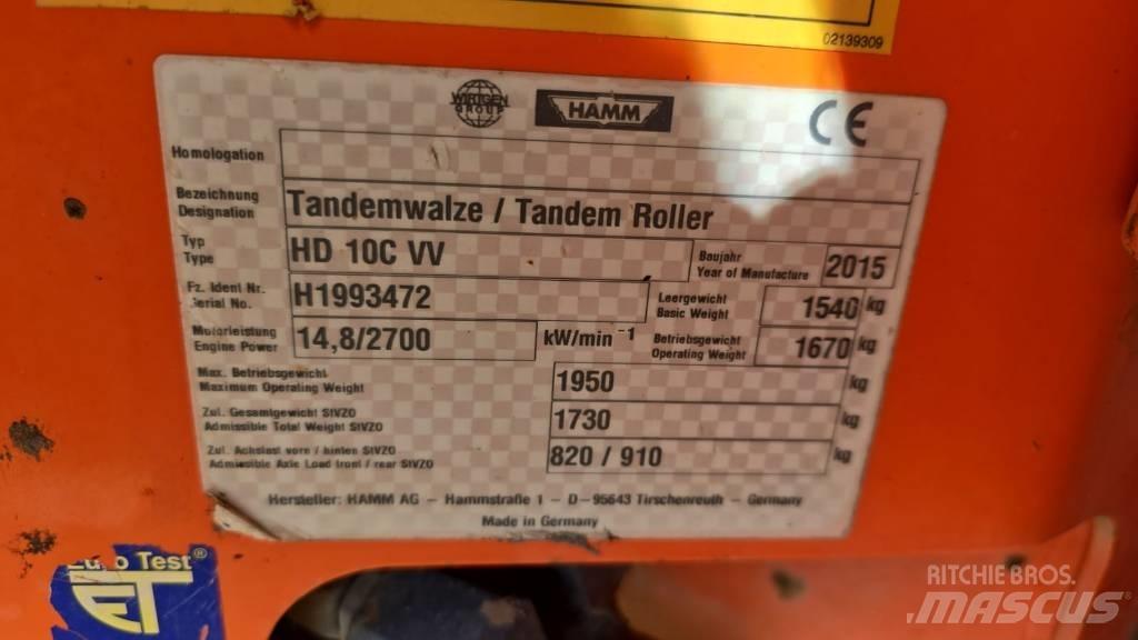 Hamm HD 10 C VV Porinių būgnų volai