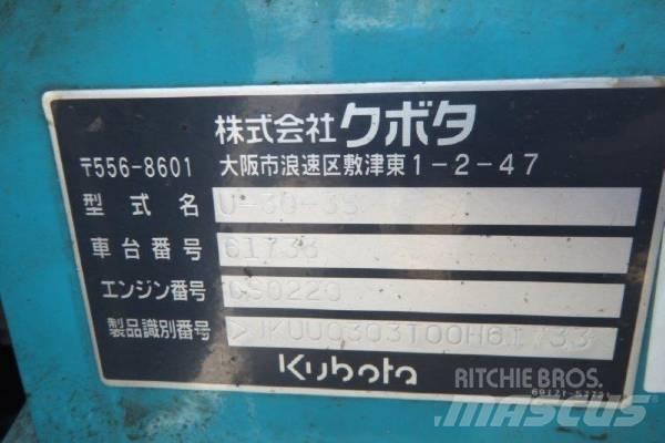 Kubota U-30-3S Mini ekskavatoriai < 7 t