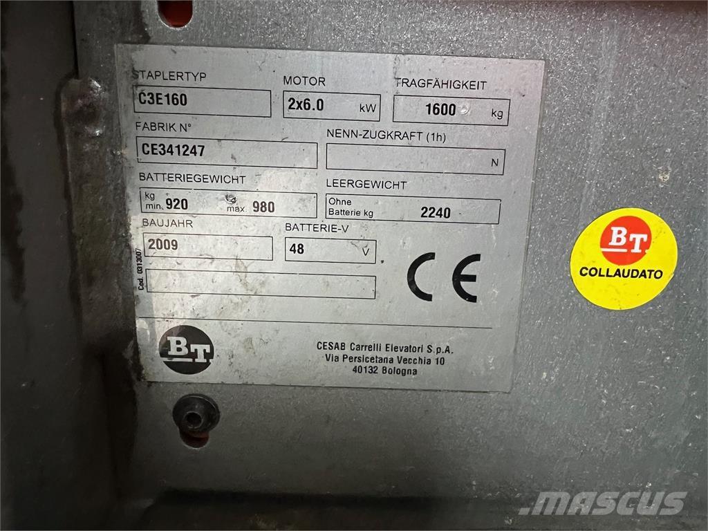 BT C3E160 Elektriniai šakiniai krautuvai