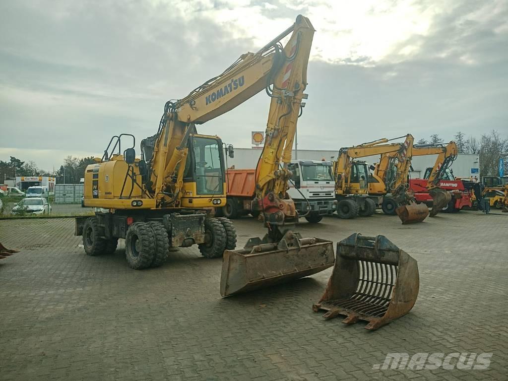 Komatsu PW 160-10 Ratiniai ekskavatoriai