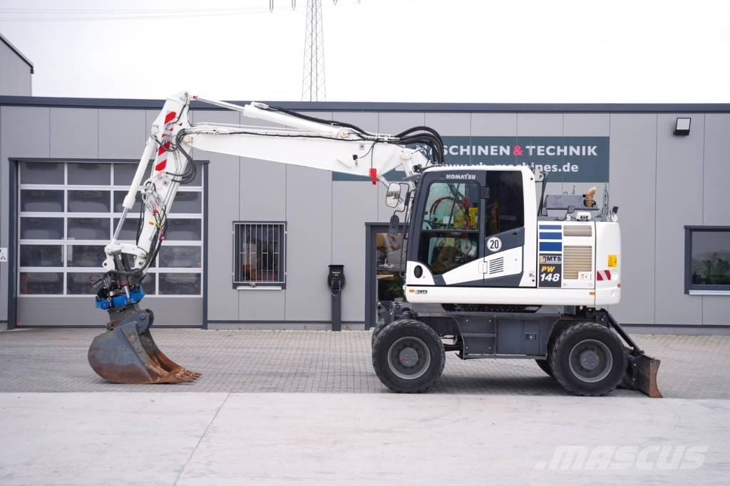 Komatsu PW 148-11 Ratiniai ekskavatoriai
