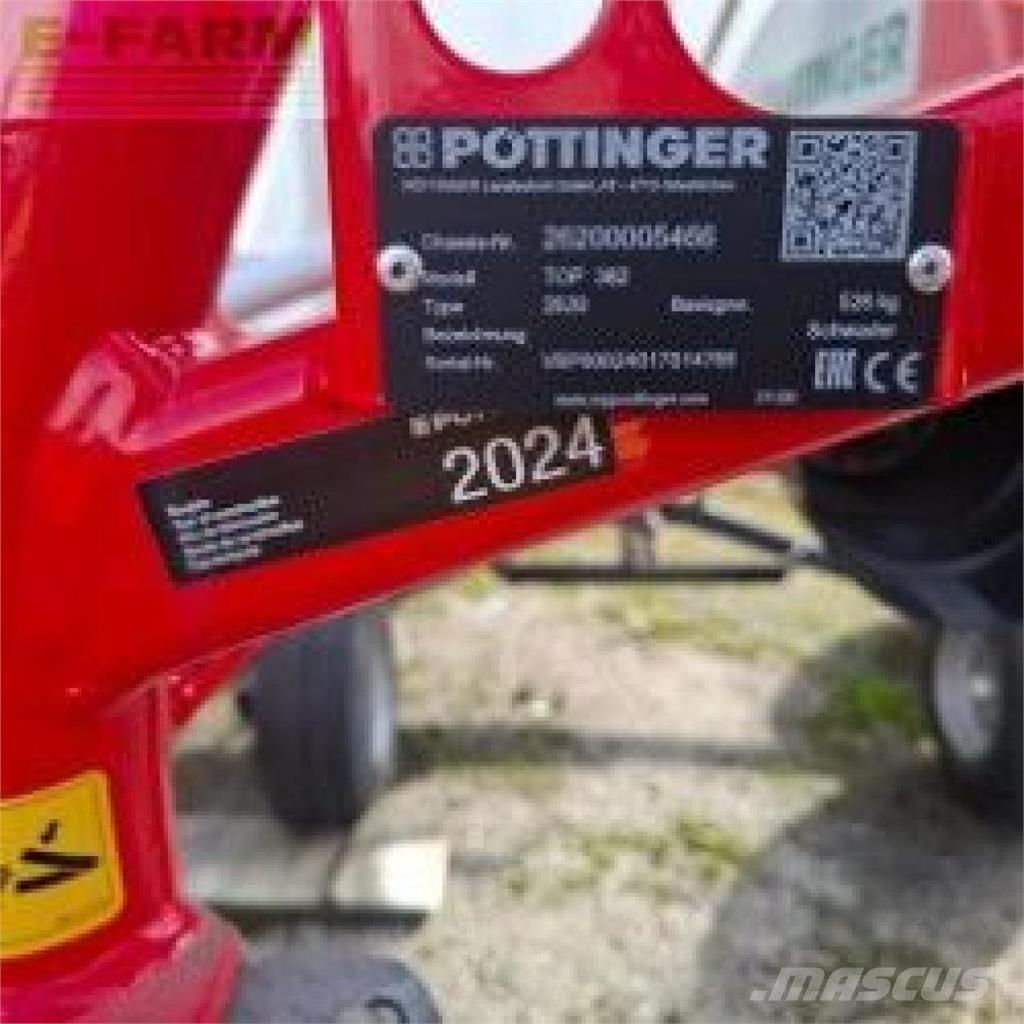 Pöttinger Top 382 Pradalges formuojantys padargai