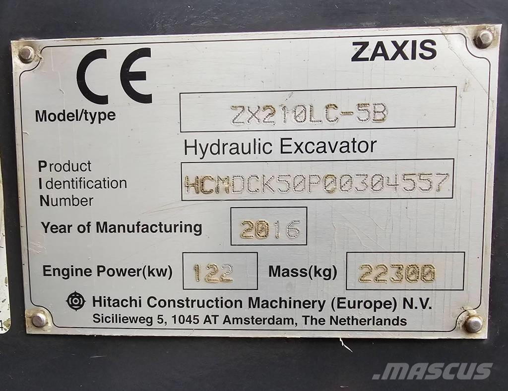 Hitachi ZX 210 LC-6 Vikšriniai ekskavatoriai