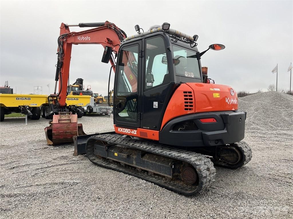 Kubota KX 080-4 Vidutinės galios ekskavatoriai 7-12 t