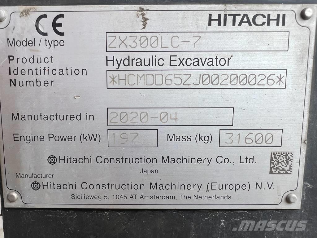 Hitachi ZX 300 LC-7 Vikšriniai ekskavatoriai