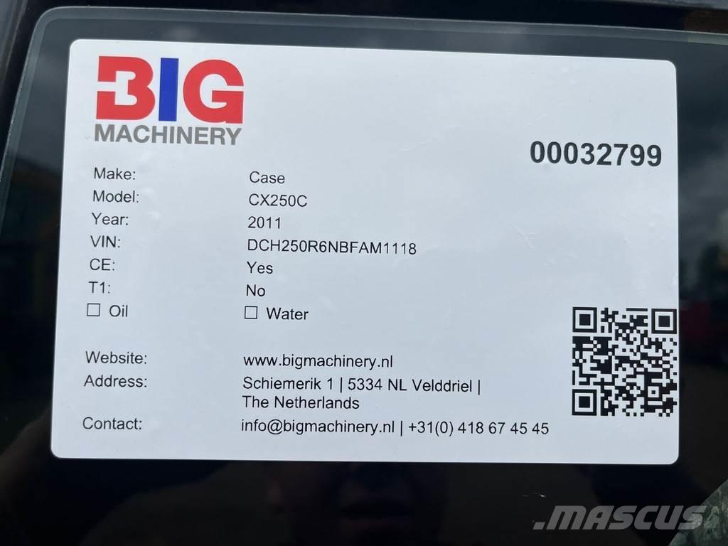 CASE CX250C Vikšriniai ekskavatoriai