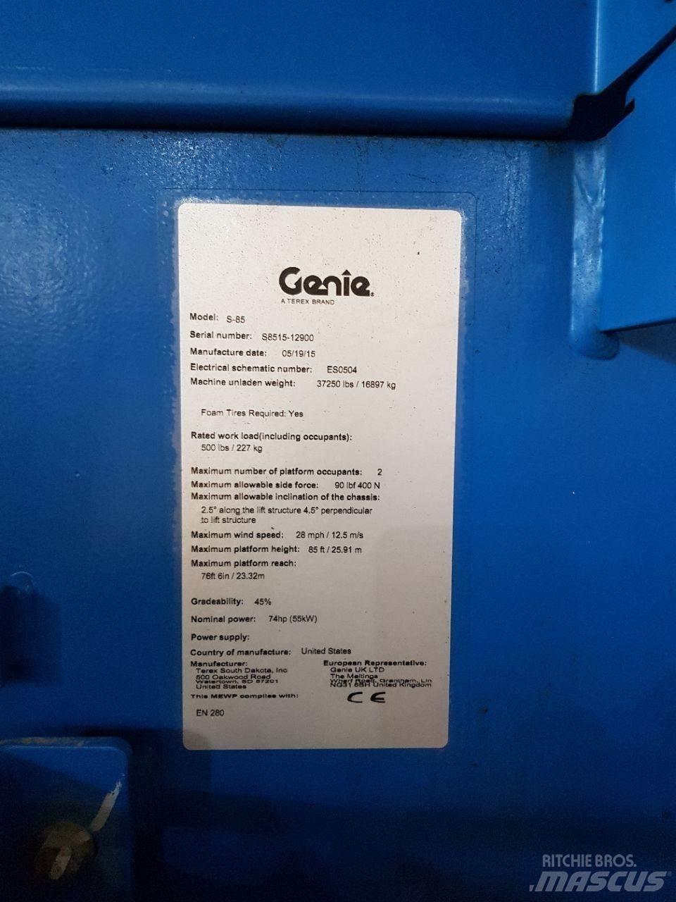 Genie S85 Teleskopiniai keltuvai