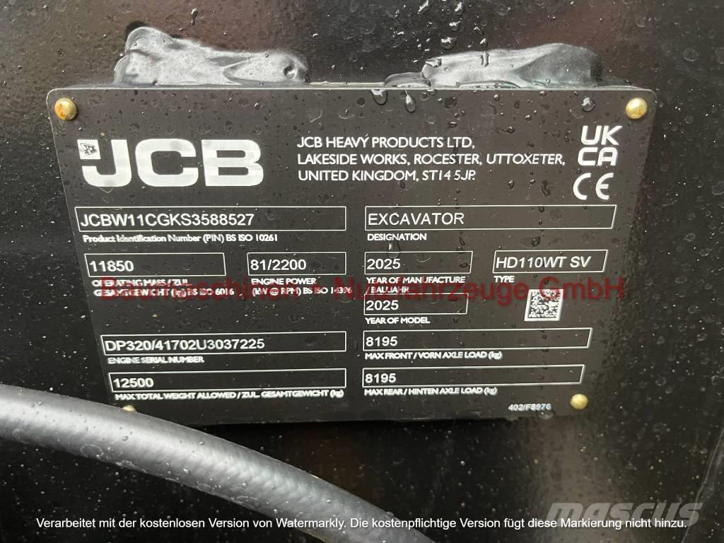 JCB Hydradig 110W Ratiniai ekskavatoriai