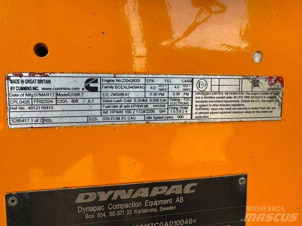 Dynapac CA362PD Vieno būgno volai