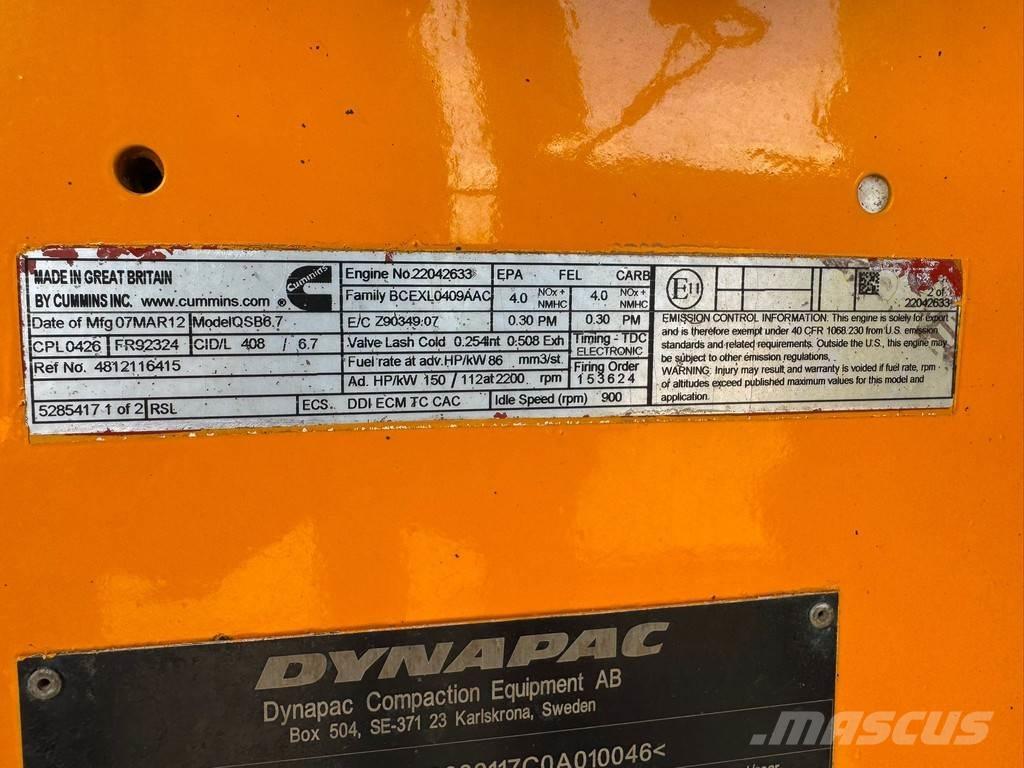 Dynapac CA362PD Vieno būgno volai