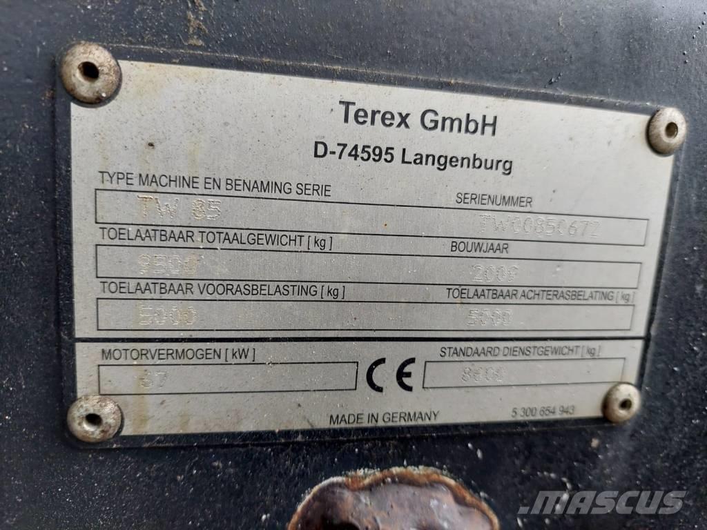 Terex TW 85 Ratiniai ekskavatoriai