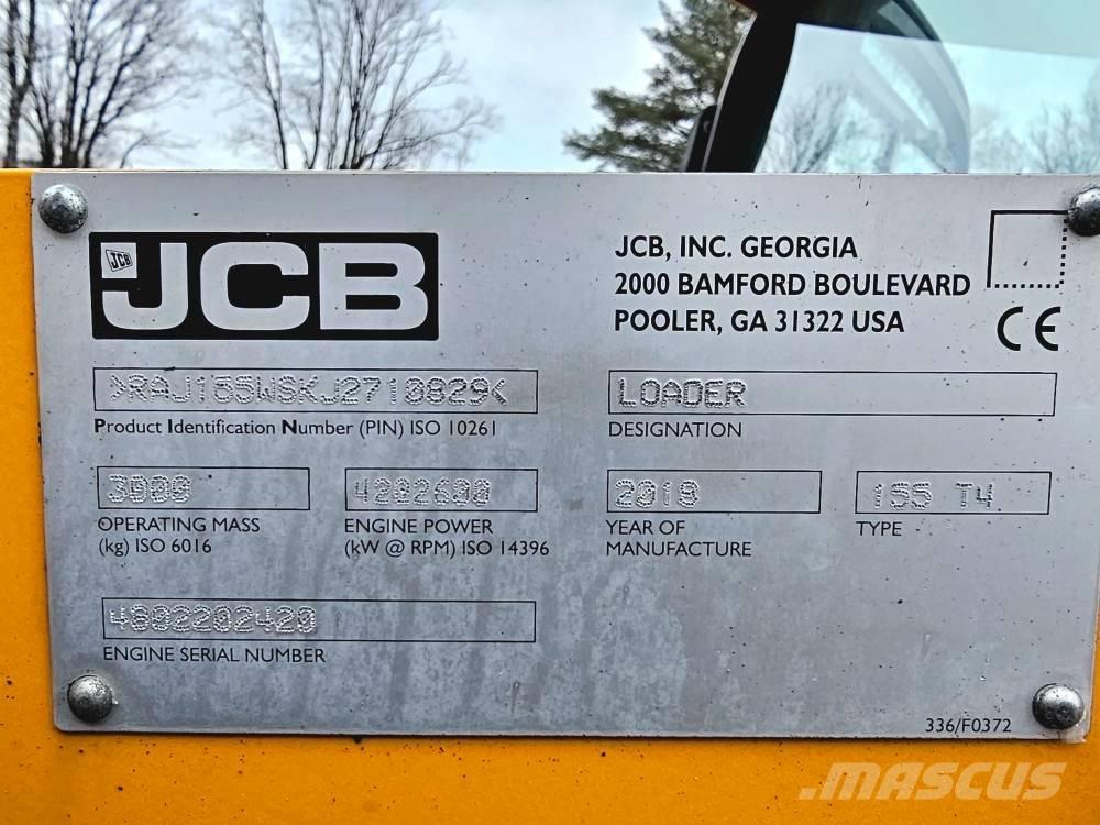 JCB 155 Krautuvai su šoniniu pasukimu