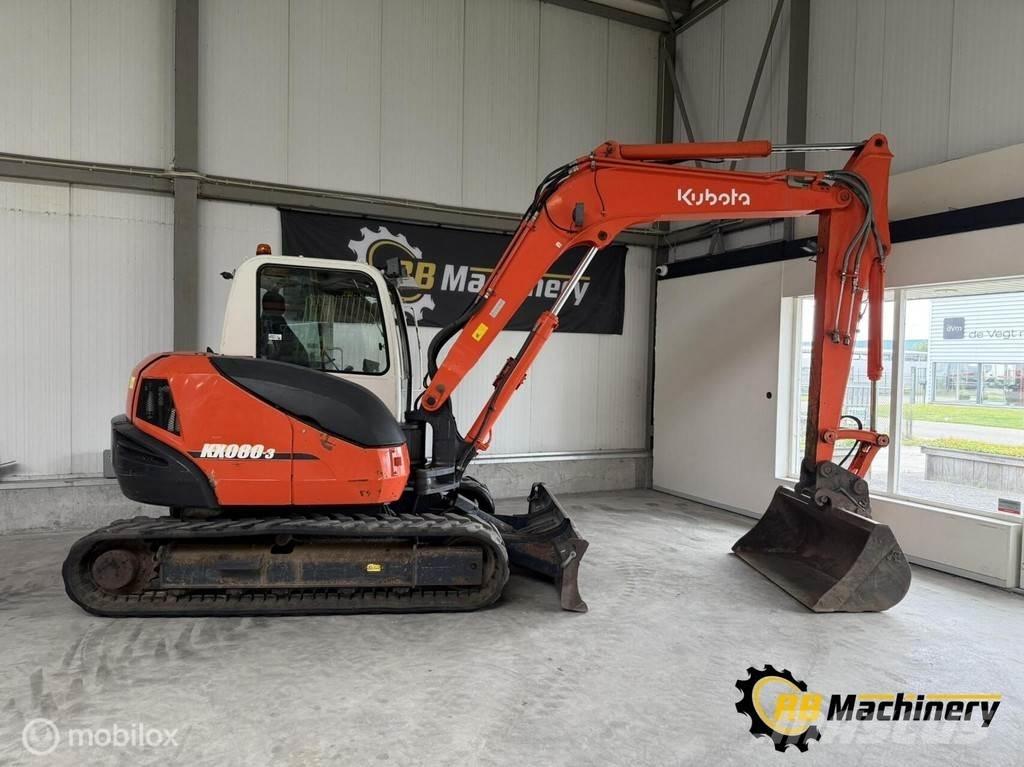 Kubota KX080-3 Vidutinės galios ekskavatoriai 7-12 t