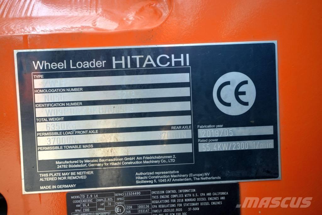 Hitachi ZW 95-6 C Naudoti ratiniai krautuvai