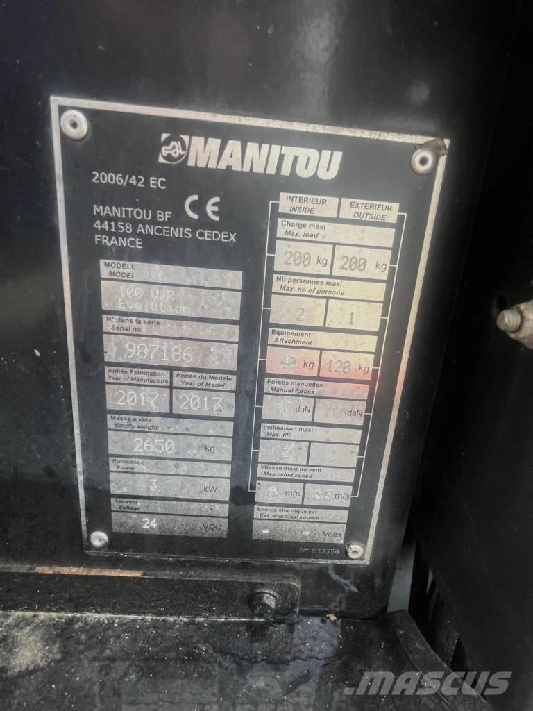 Manitou 100 VJR Vertikalūs stiebiniai keltuvai