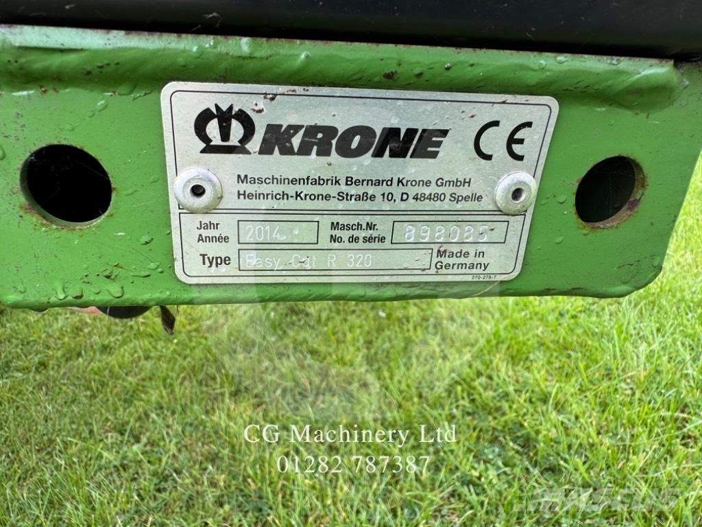 Krone R320 Montuojamos ir prikabinamos šienapjovės