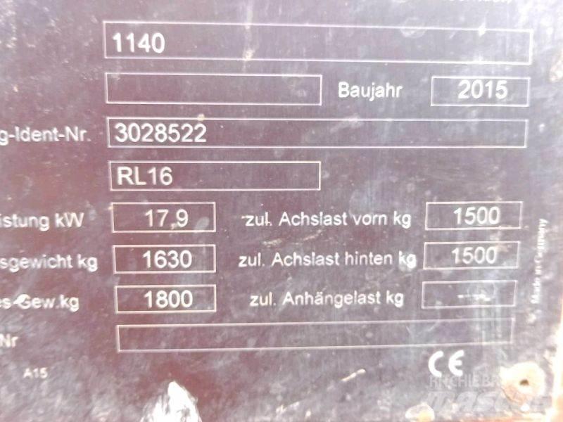 Weidemann 1140 Krautuvai su šoniniu pasukimu