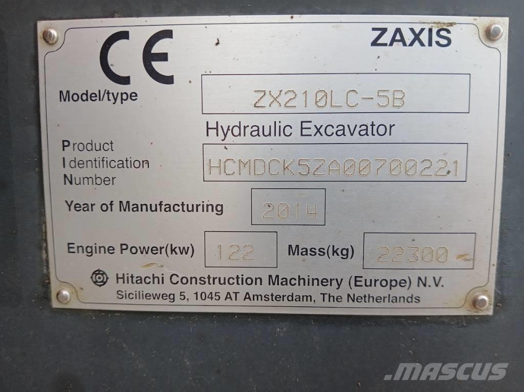 Hitachi ZX 210 LC-5B Vikšriniai ekskavatoriai