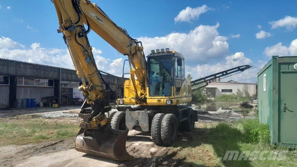 Komatsu PW 140-7 Ratiniai ekskavatoriai