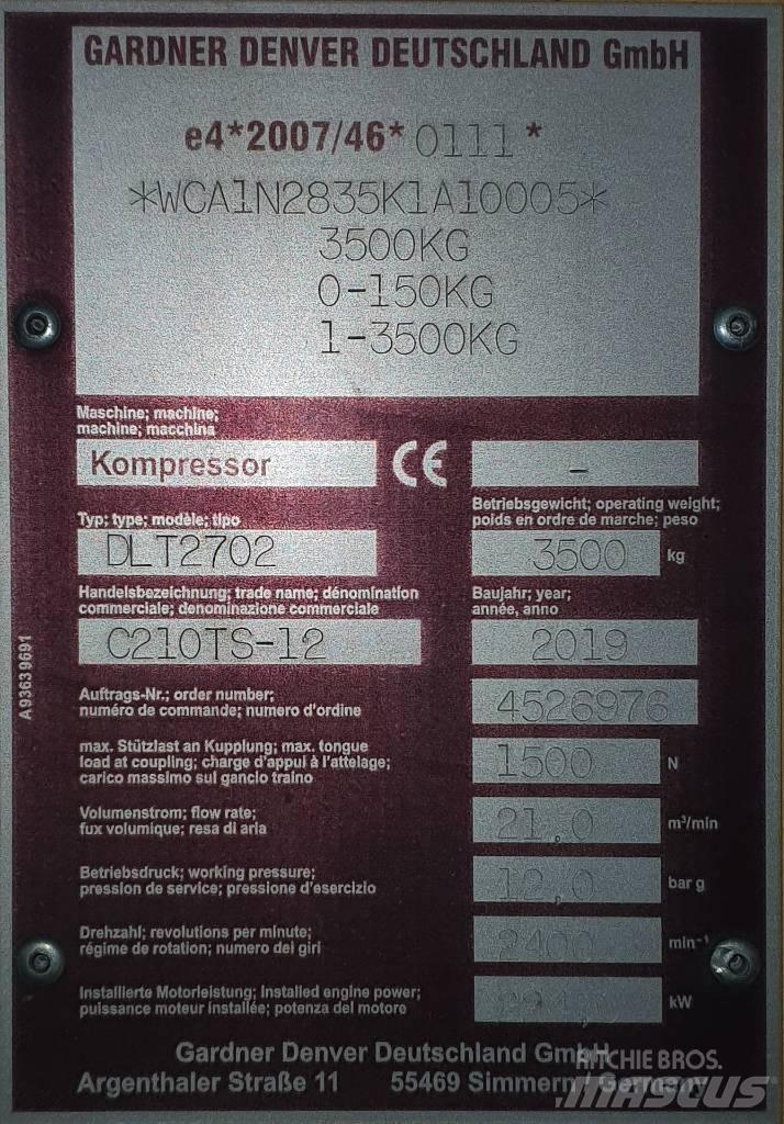 Compair C210 TS-12 Kompresoriai