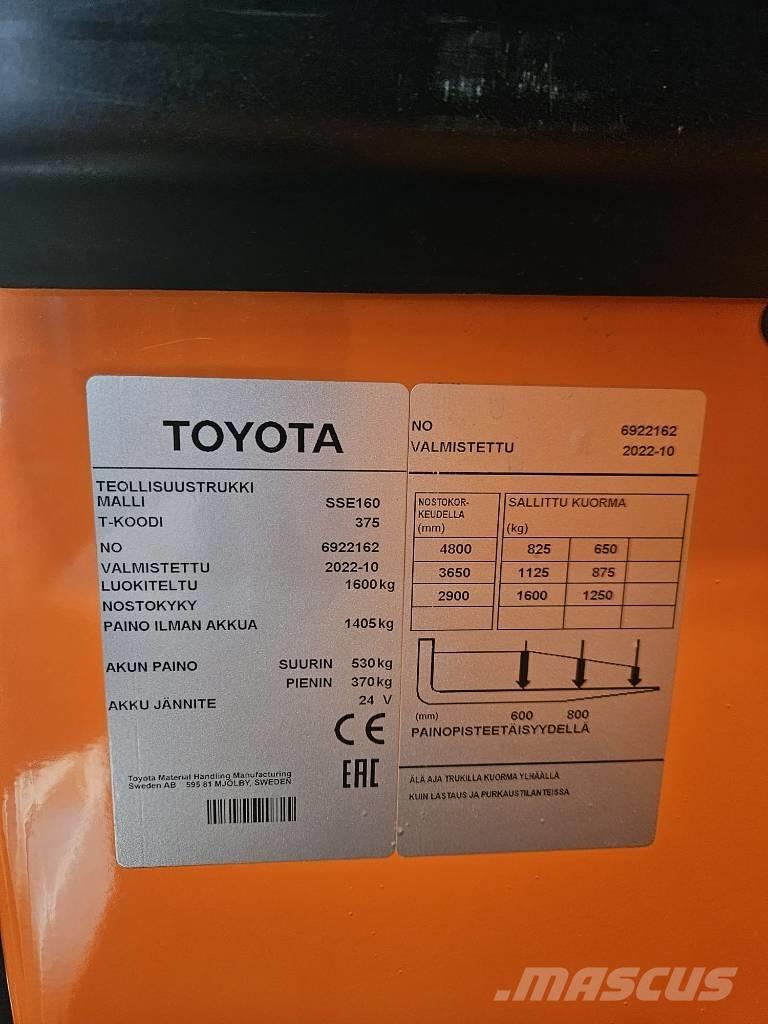 Toyota BT SSE160 Savaeigiai rietuvai