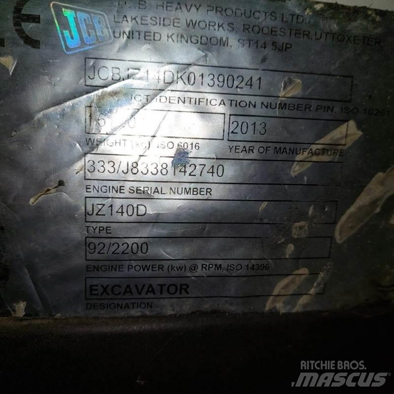 JCB JZ140D Vikšriniai ekskavatoriai