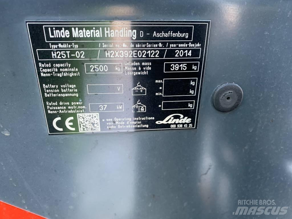 Linde H25T-02 LPG (dujiniai) krautuvai