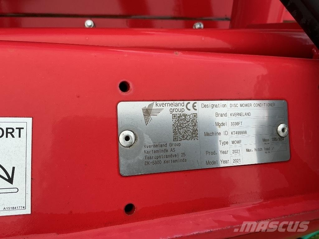 Kverneland 3336 FT Formuojančios žoliapjovės