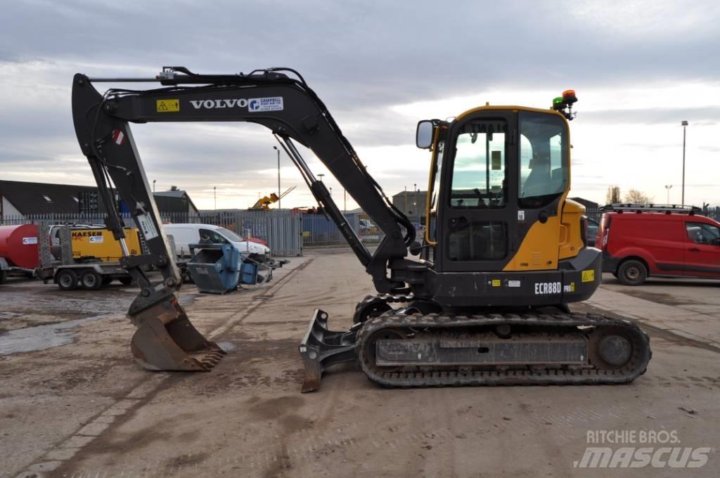 Volvo ECR 88 D Vidutinės galios ekskavatoriai 7-12 t