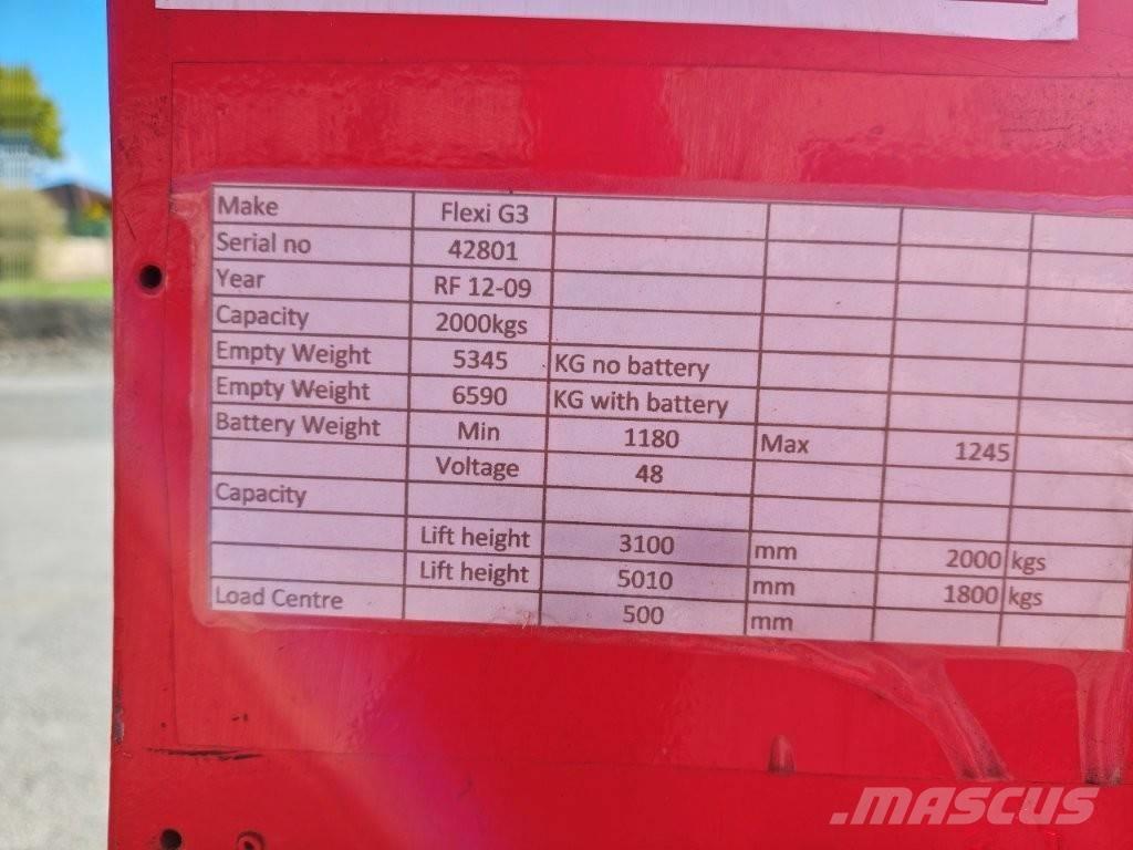 Flexi G3 Elektriniai šakiniai krautuvai