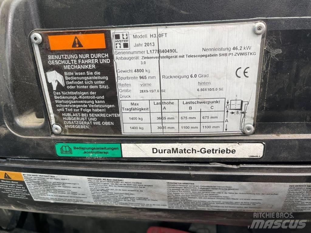 Hyster H 30 FT LPG (dujiniai) krautuvai