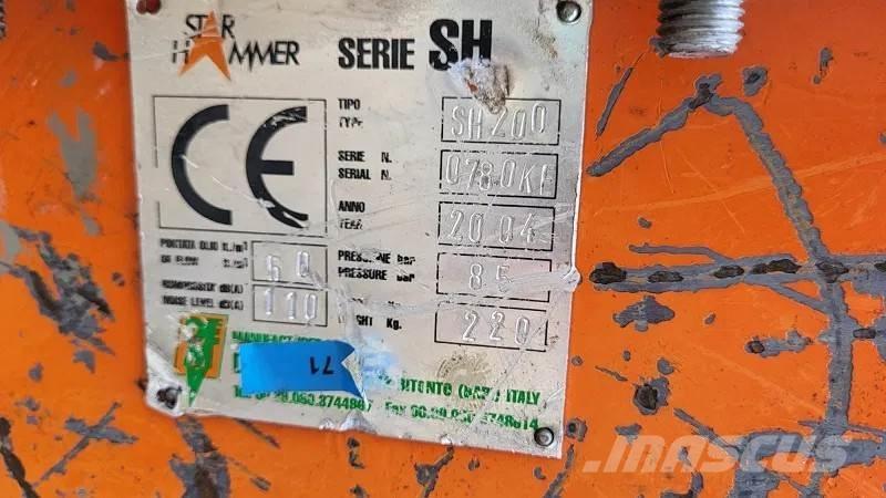 Star Hammer sh200 Hidrauliniai kūjai / Trupintuvai