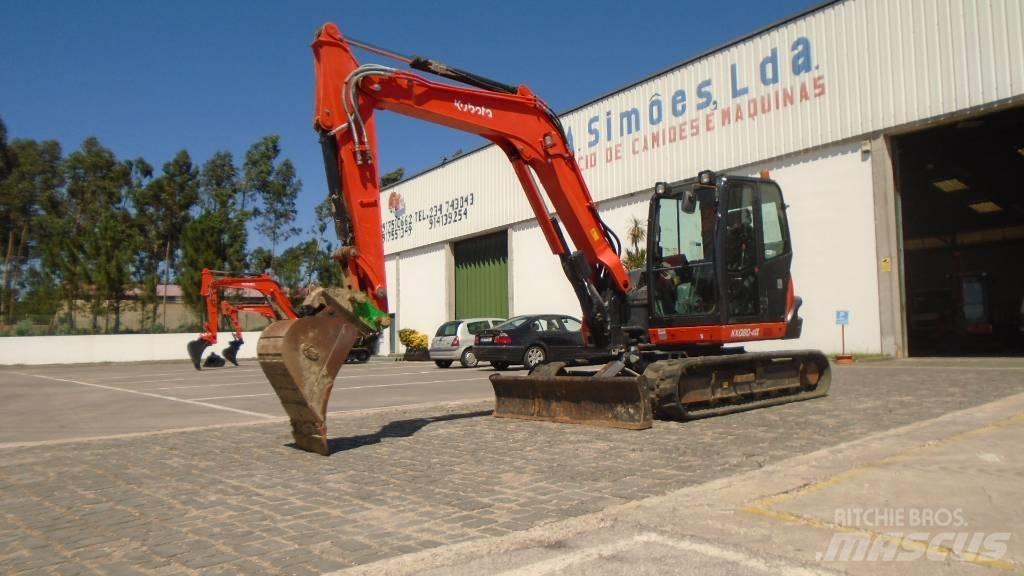 Kubota KX 080-4 Vidutinės galios ekskavatoriai 7-12 t