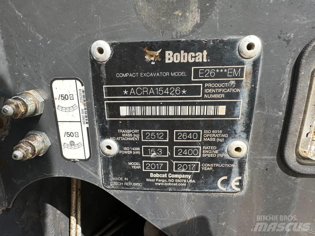 Bobcat E 26 Mini ekskavatoriai < 7 t