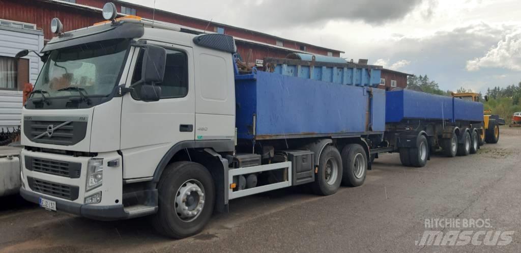 Volvo FM13 Savivarčių priekabų vilkikai