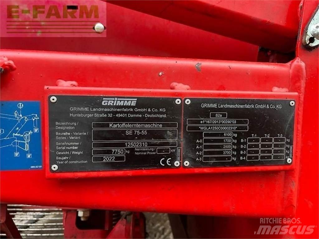Grimme se 75-55 sb Bulvių kombainai ir ekskavatoriai