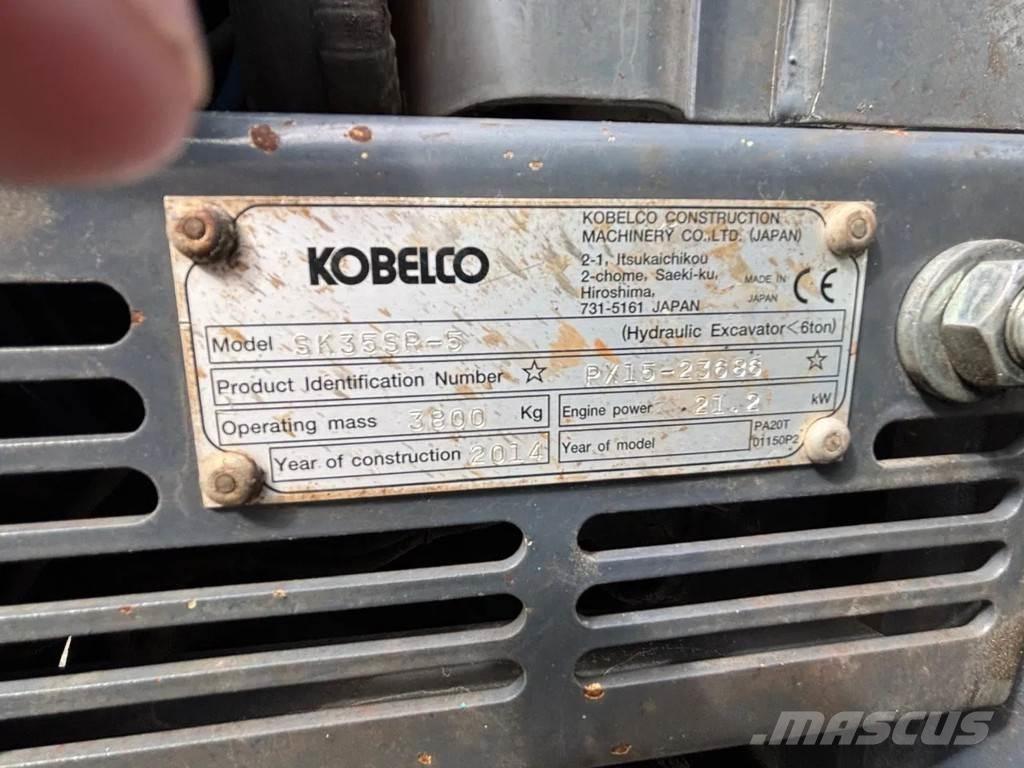 Kobelco SK35SR-5 Mini ekskavatoriai < 7 t