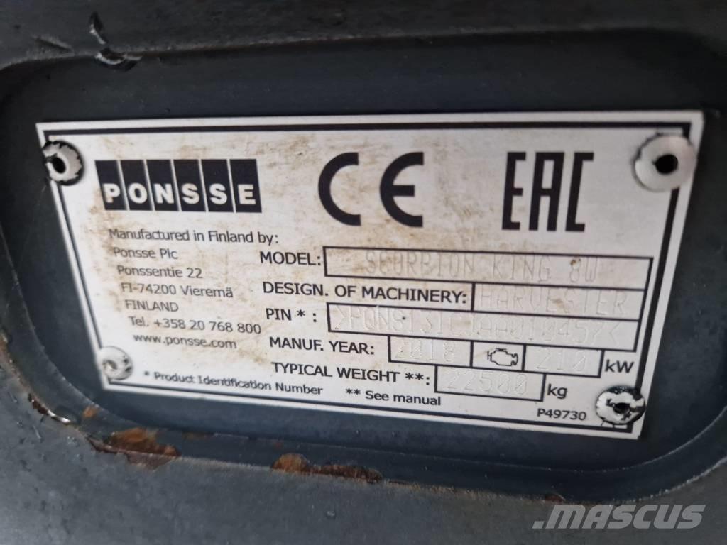 Ponsse Scorpion King Miško technika (Harvesteriai)