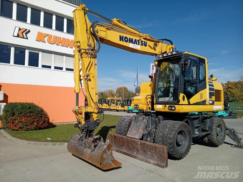 Komatsu PW 160-11 Ratiniai ekskavatoriai
