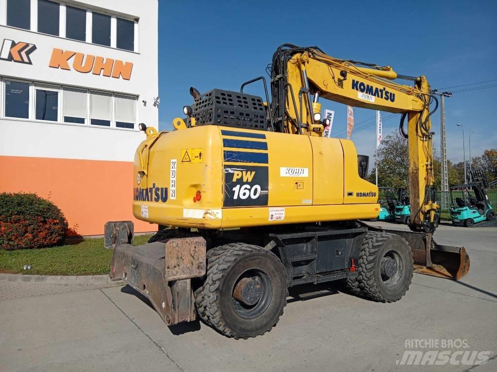 Komatsu PW 160-11 Ratiniai ekskavatoriai