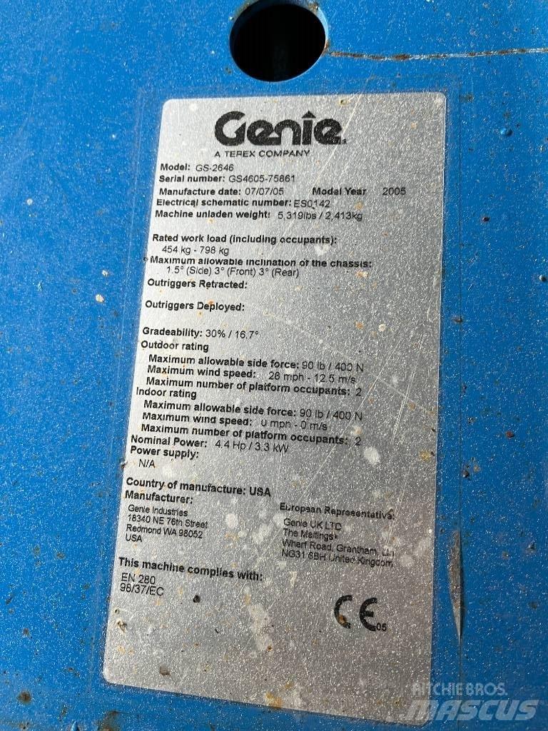 Genie GS 2646 Žirkliniai keltuvai