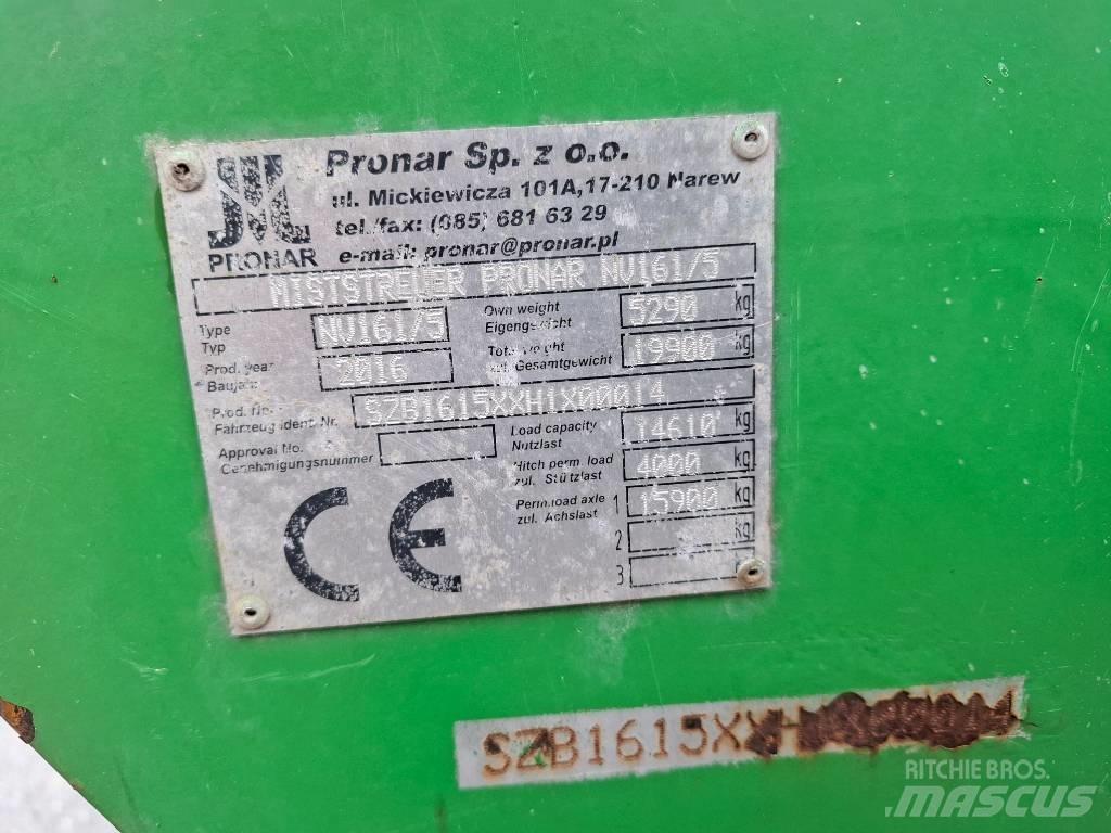 Pronar NV 161/5 Mėšlo barstytuvai