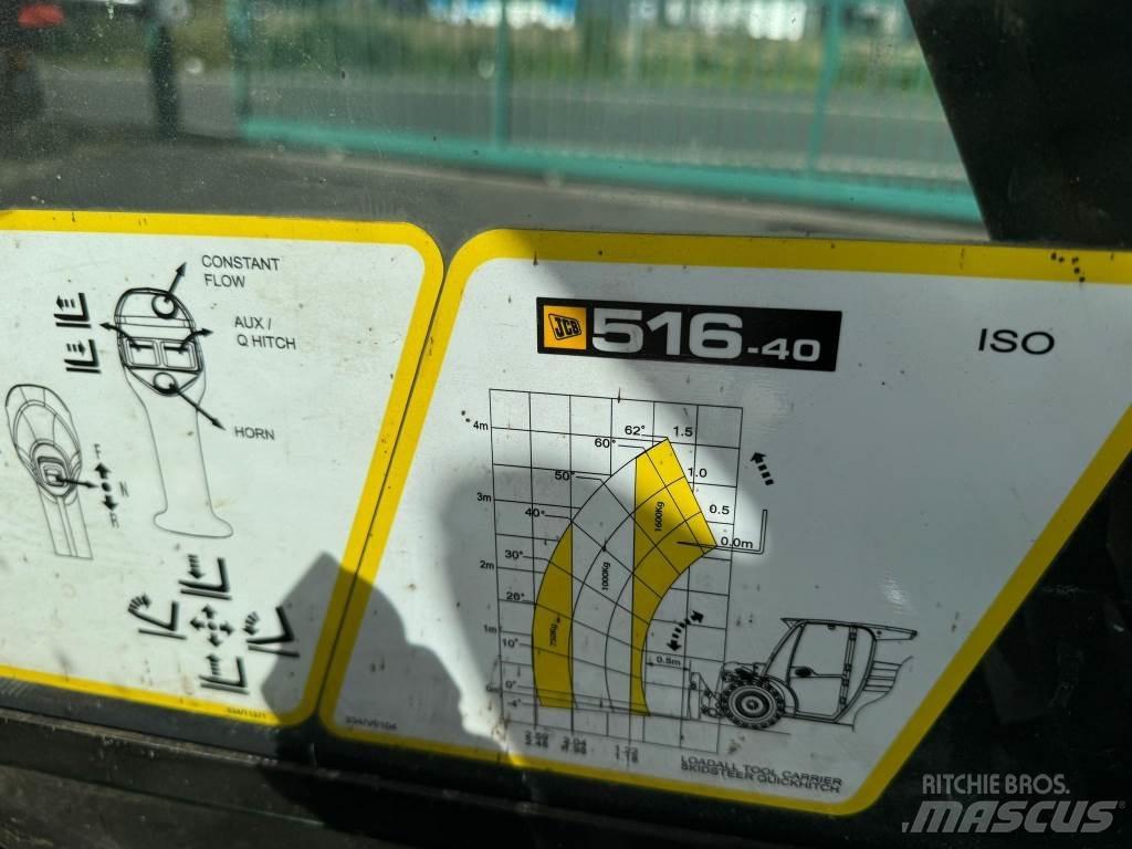 JCB 516 40 COMPACT Teleskopiniai krautuvai žemės ūkiui