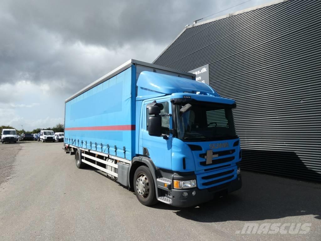 Scania P 250 Priekabos su tentu